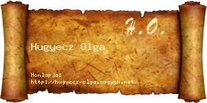 Hugyecz Olga névjegykártya